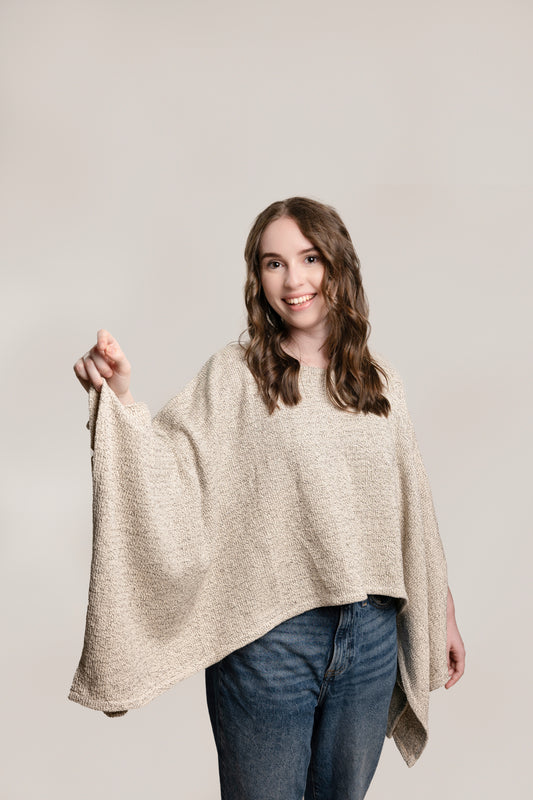 Wide Armhole Poncho