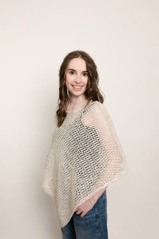 Lacy Crochet Poncho